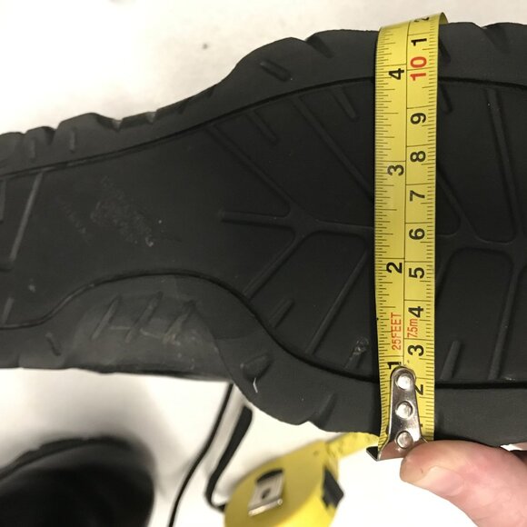 RED WING Mens Soft Toe Lace Up Work Boot Black Leather Size 13 - Picture 9 of 12